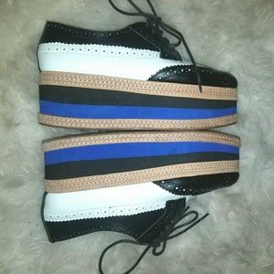 Jeffery Cambell Vintage platform saddle shoes